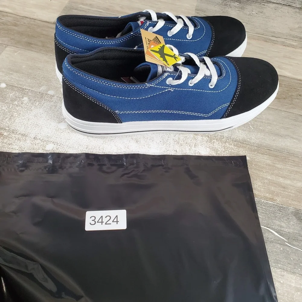 Avenger Blade A135 Mens Work Shoes Sz 13 M Blue Black Suede Comfort Lace Up